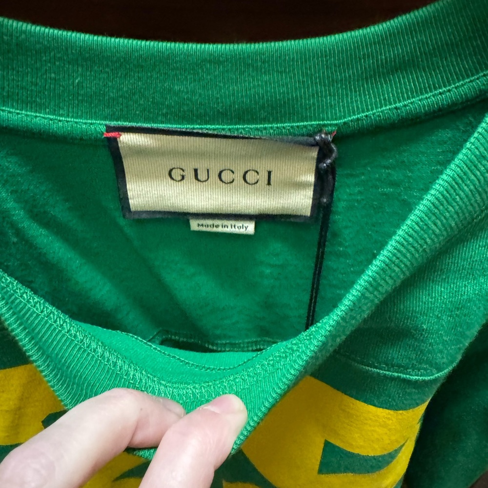 Authentic NWT Gucci Love Parade Eschatology Varsity Tee - Picture 2 of 5